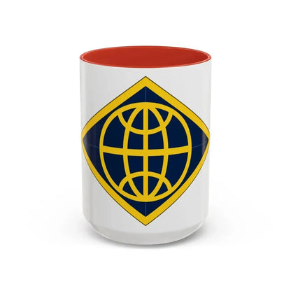 Financial Management Command (U.S. Army) Accent Coffee Mug 15oz Red - Go Mug Yourself