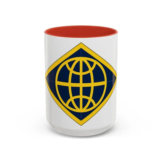 Financial Management Command (U.S. Army) Accent Coffee Mug 15oz Red - Go Mug Yourself