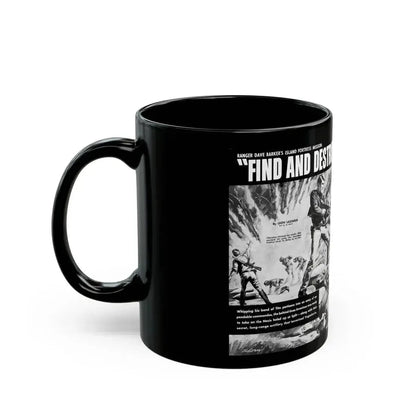 Find And Destroy The Giant Guns Of Brao, Action For Men, March 1965-03 - Black Coffee Mug - Go Mug Yourself