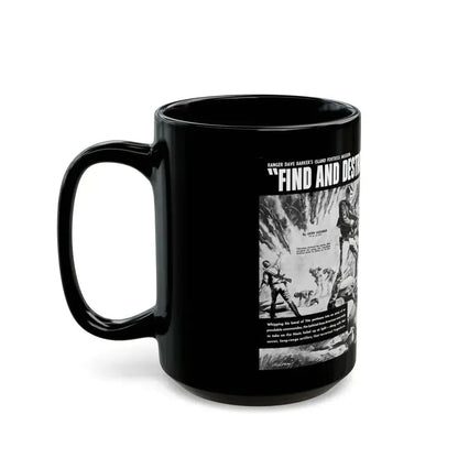 Find And Destroy The Giant Guns Of Brao, Action For Men, March 1965-03 - Black Coffee Mug - Go Mug Yourself