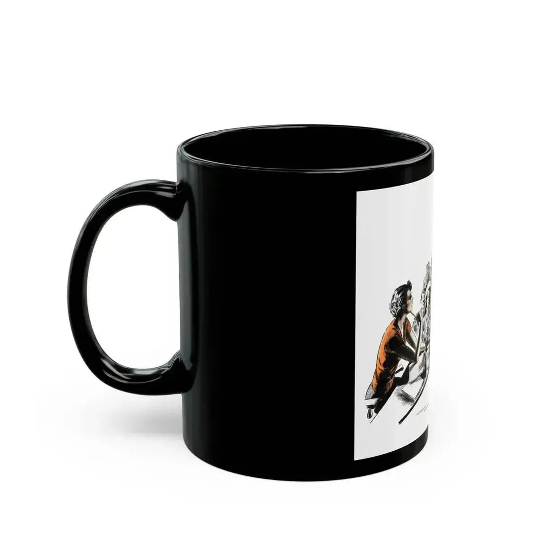 Fine to Look At (1), The American Magazine, June 1937 - Black Coffee Mug - Go Mug Yourself