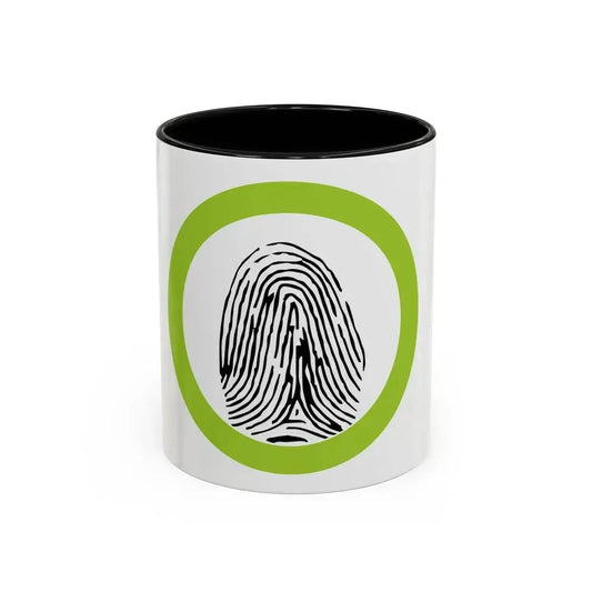 Fingerprinting (Boy Scout Merit Badge) Accent Coffee Mug 11oz Black - Go Mug Yourself