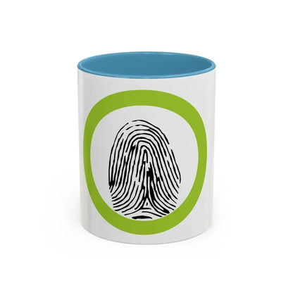 Fingerprinting (Boy Scout Merit Badge) Accent Coffee Mug 11oz Light Blue - Go Mug Yourself
