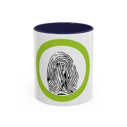 Fingerprinting (Boy Scout Merit Badge) Accent Coffee Mug 11oz Navy - Go Mug Yourself