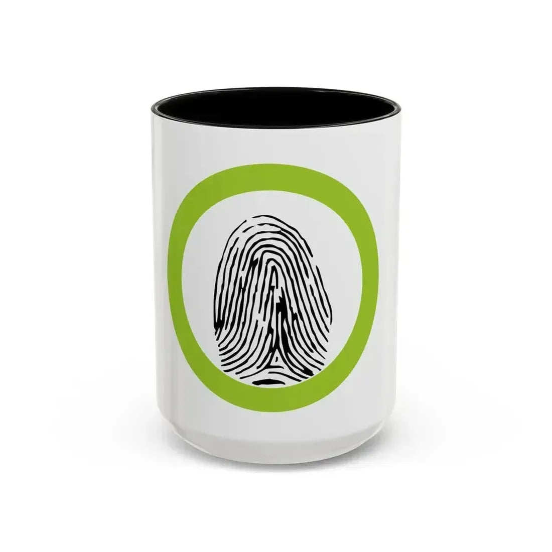 Fingerprinting (Boy Scout Merit Badge) Accent Coffee Mug 15oz Black - Go Mug Yourself