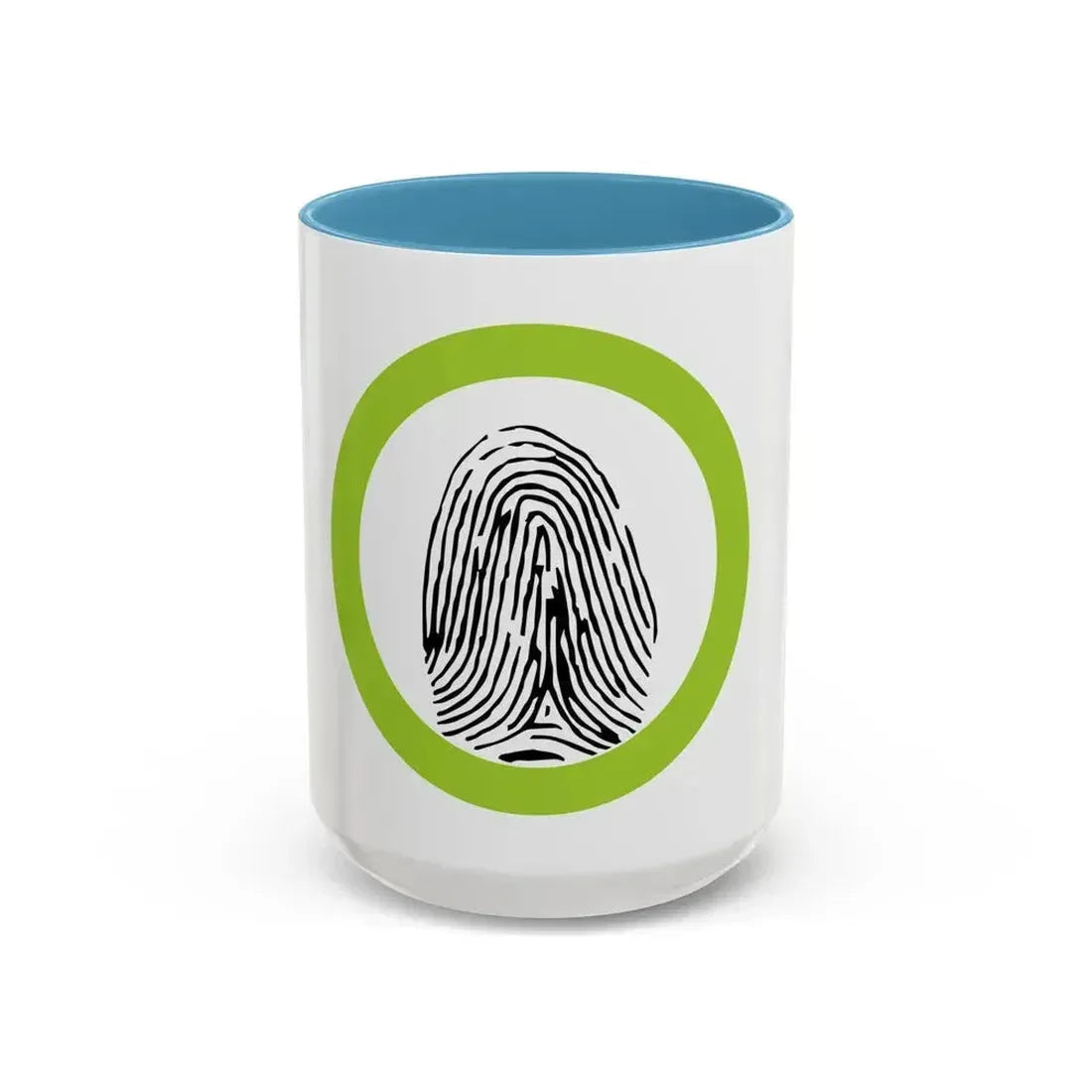 Fingerprinting (Boy Scout Merit Badge) Accent Coffee Mug 15oz Light Blue - Go Mug Yourself