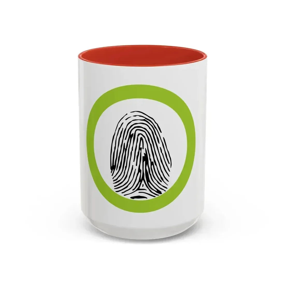Fingerprinting (Boy Scout Merit Badge) Accent Coffee Mug 15oz Red - Go Mug Yourself