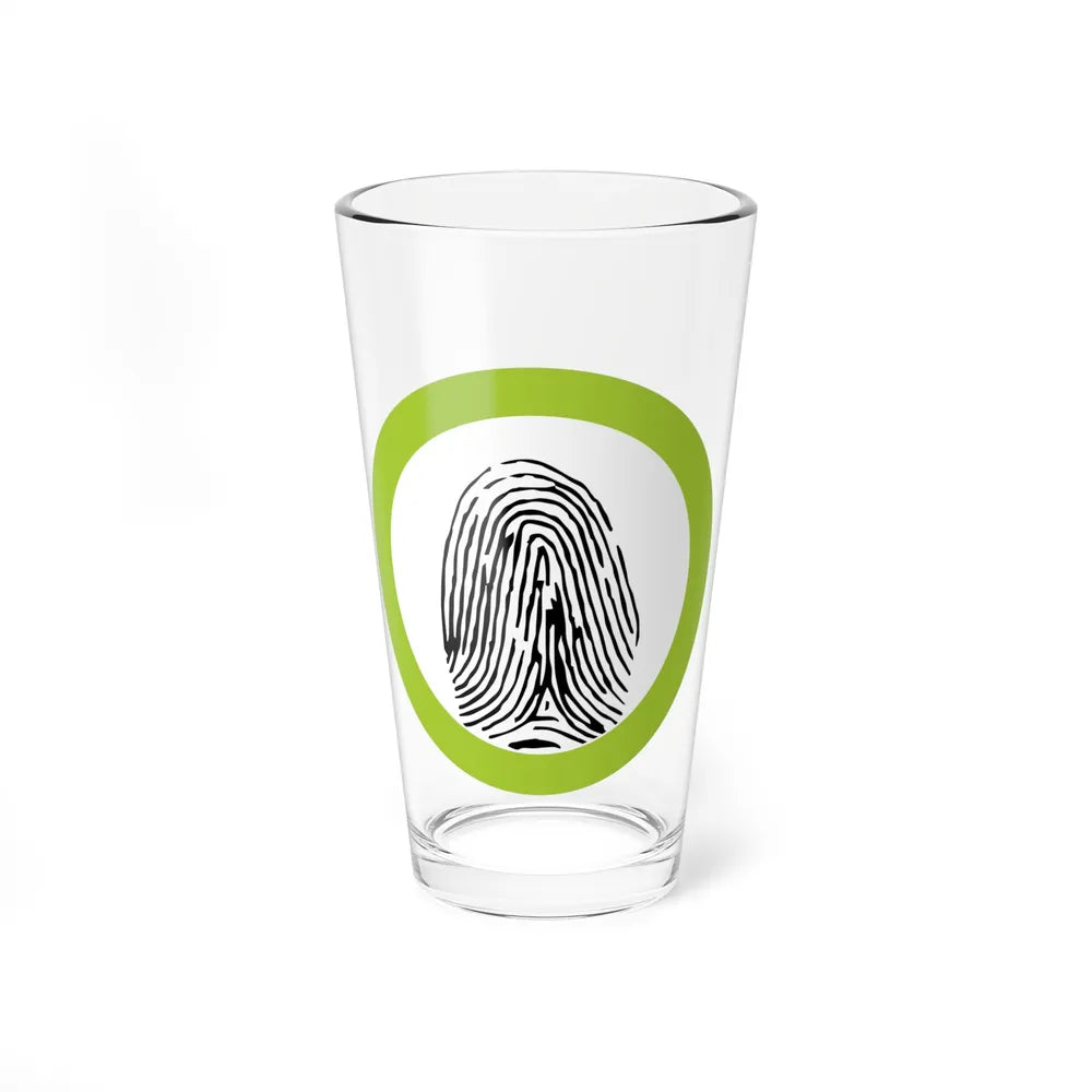 Fingerprinting (Boy Scout Merit Badge) Pint Glass 16oz-16oz-Go Mug Yourself