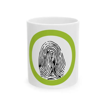 Fingerprinting (Boy Scout Merit Badge) White Coffee Mug 11oz - Go Mug Yourself