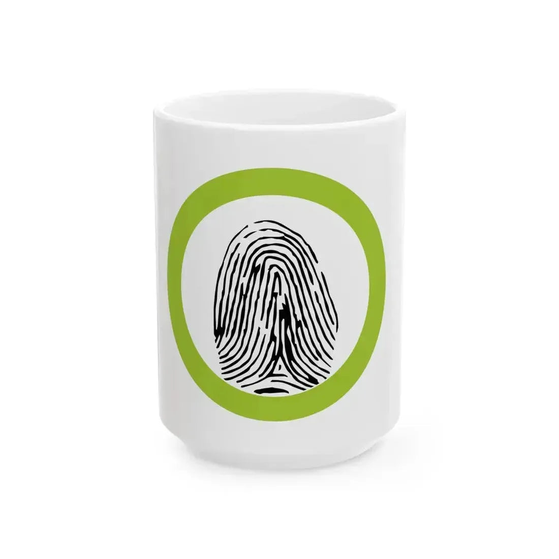 Fingerprinting (Boy Scout Merit Badge) White Coffee Mug 15oz - Go Mug Yourself