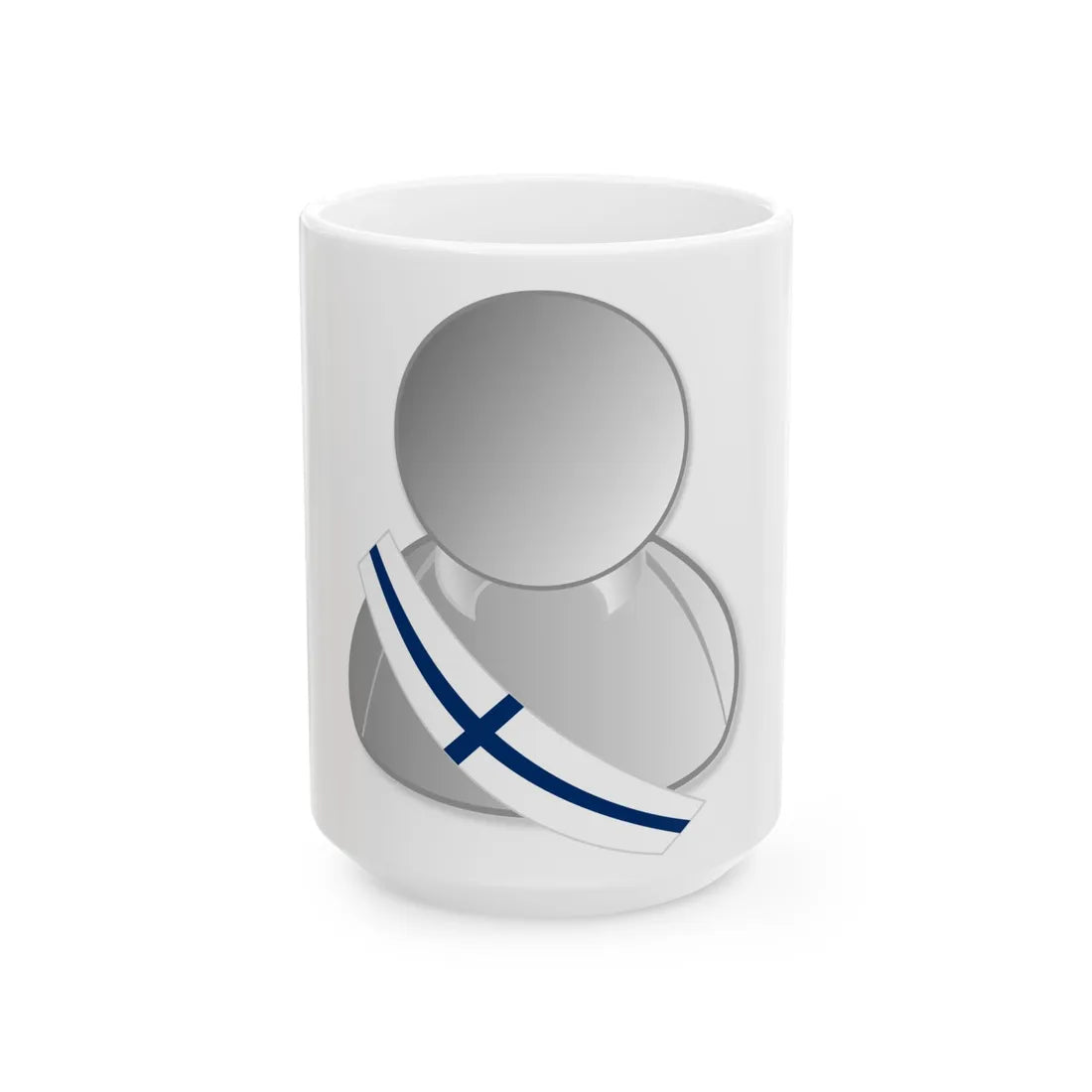 Finland politic personality icon (Finland) White Coffee Mug 15oz - Go Mug Yourself