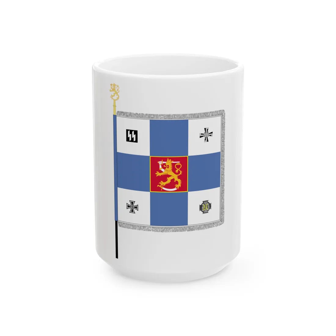 Finnische Legion (Finland) White Coffee Mug 15oz - Go Mug Yourself