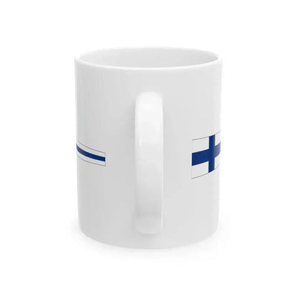Finnish general pennant (Finland) White Coffee Mug - Go Mug Yourself