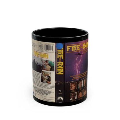 FIRE AND RAIN (VHS COVER) - Black Coffee Mug-11oz-Go Mug Yourself