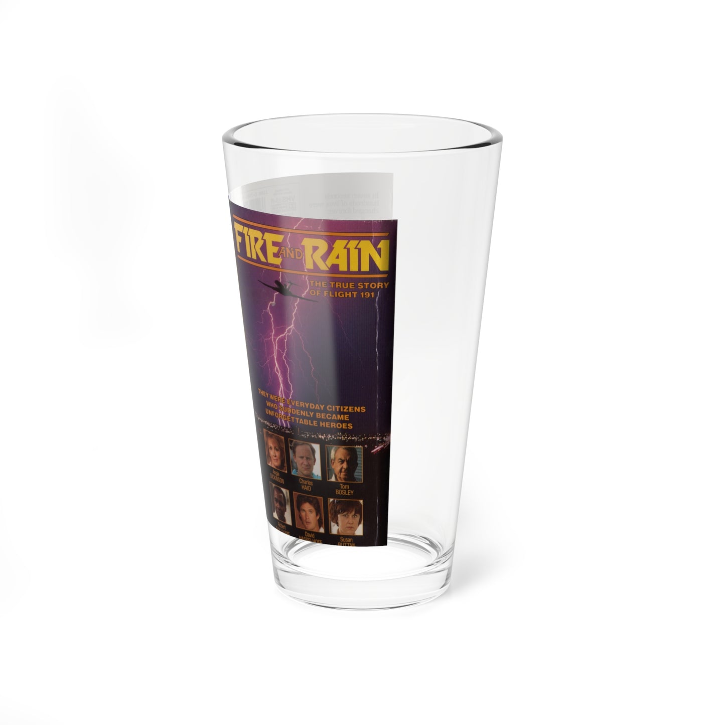 FIRE AND RAIN (VHS COVER) Pint Glass 16oz-Go Mug Yourself