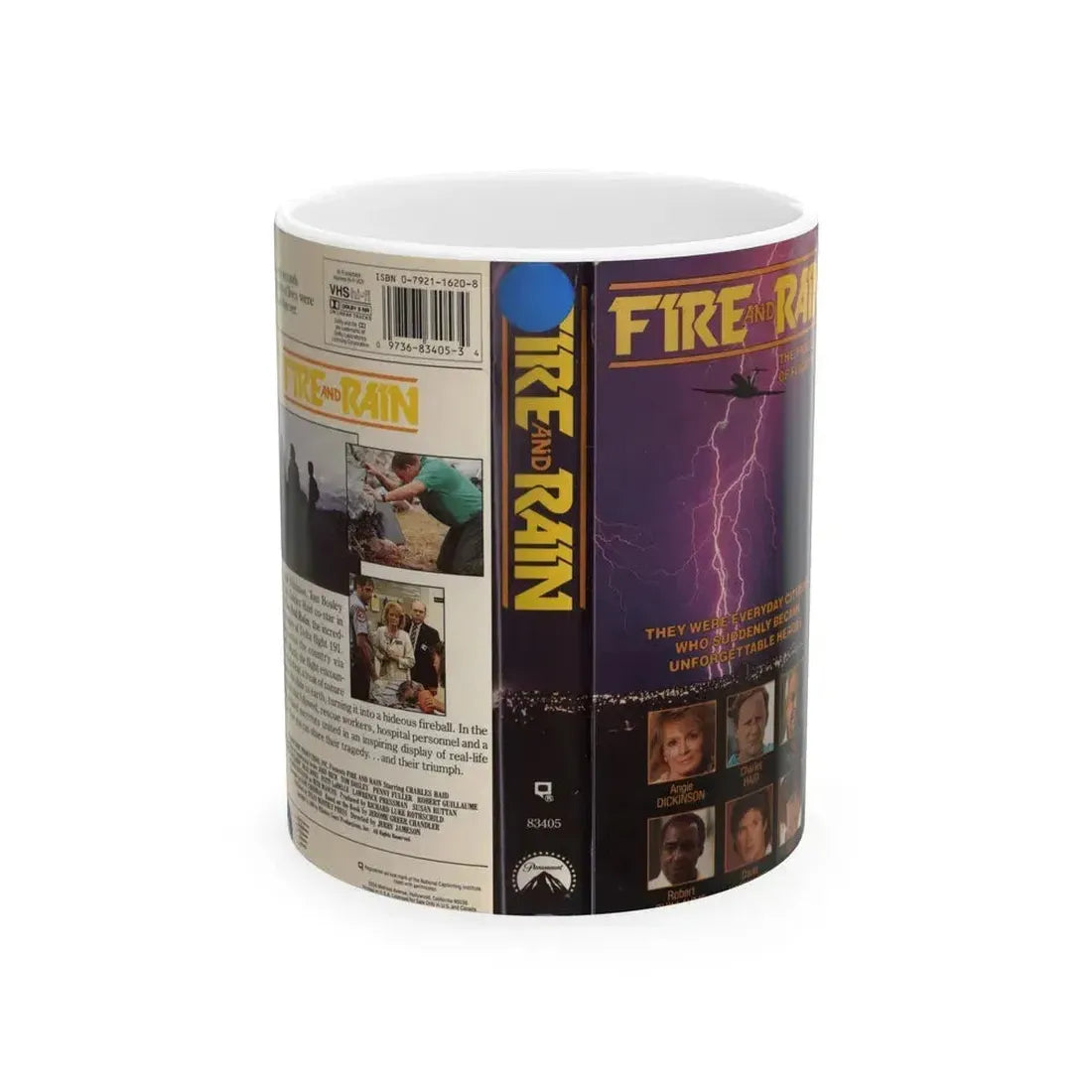 FIRE AND RAIN (VHS COVER) - White Coffee Mug 11oz - Go Mug Yourself