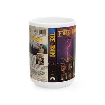 FIRE AND RAIN (VHS COVER) - White Coffee Mug 15oz - Go Mug Yourself