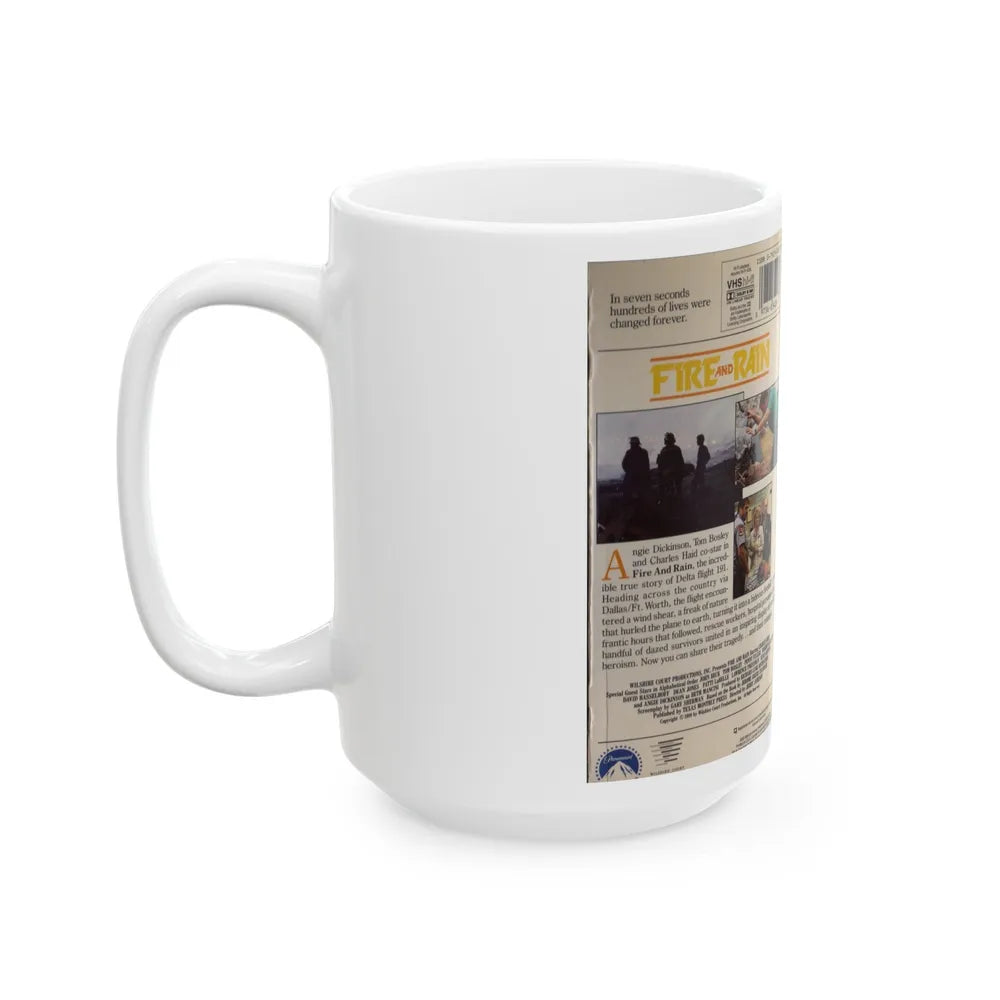 FIRE AND RAIN (VHS COVER) - White Coffee Mug-Go Mug Yourself