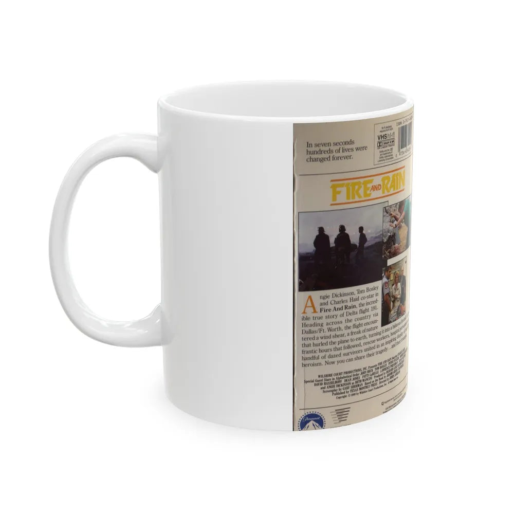 FIRE AND RAIN (VHS COVER) - White Coffee Mug-Go Mug Yourself