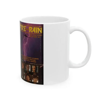 FIRE AND RAIN (VHS COVER) - White Coffee Mug - Go Mug Yourself