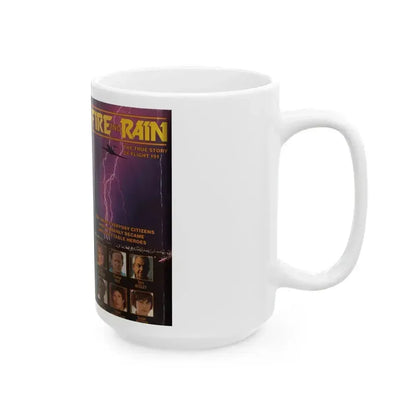 FIRE AND RAIN (VHS COVER) - White Coffee Mug - Go Mug Yourself