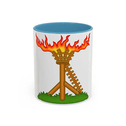 Fire Beacon Badge of Henry V - Accent Coffee Mug 11oz Light Blue - Go Mug Yourself