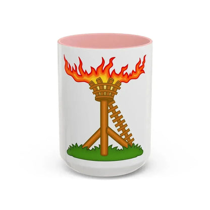 Fire Beacon Badge of Henry V - Accent Coffee Mug 15oz Pink - Go Mug Yourself