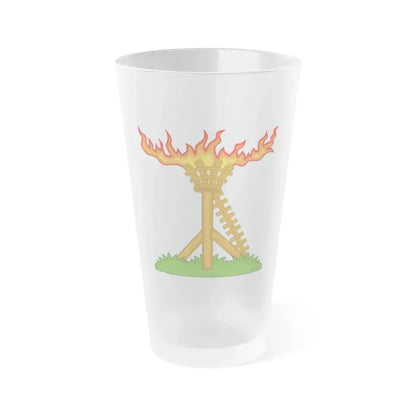 Fire Beacon Badge of Henry V - Frosted Pint Glass 16oz 16oz Frosted - Go Mug Yourself