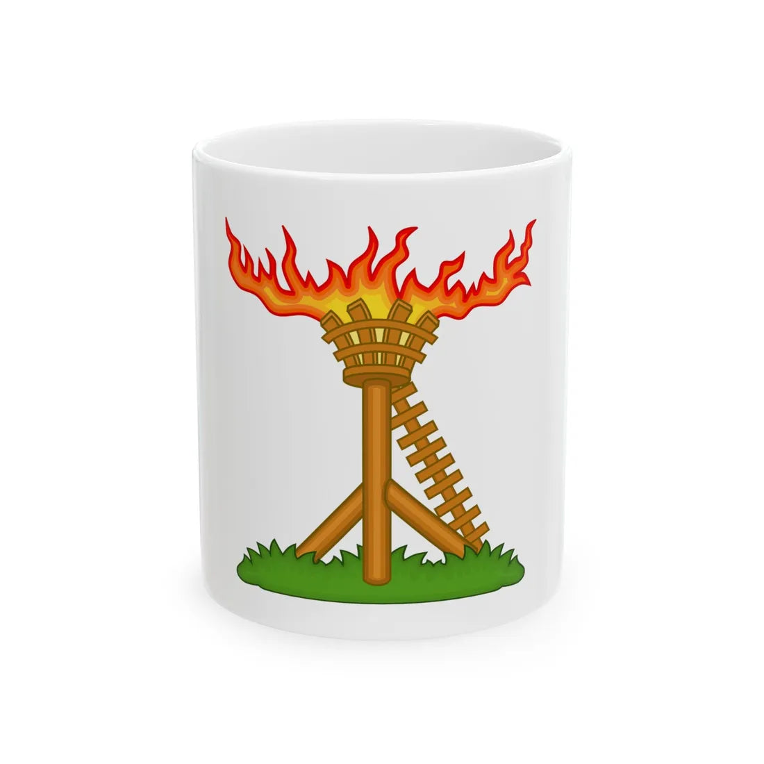 Fire Beacon Badge of Henry V - White Coffee Mug 11oz - Go Mug Yourself