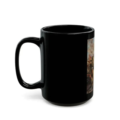 Fire Fight, story illustration - Black Coffee Mug - Go Mug Yourself