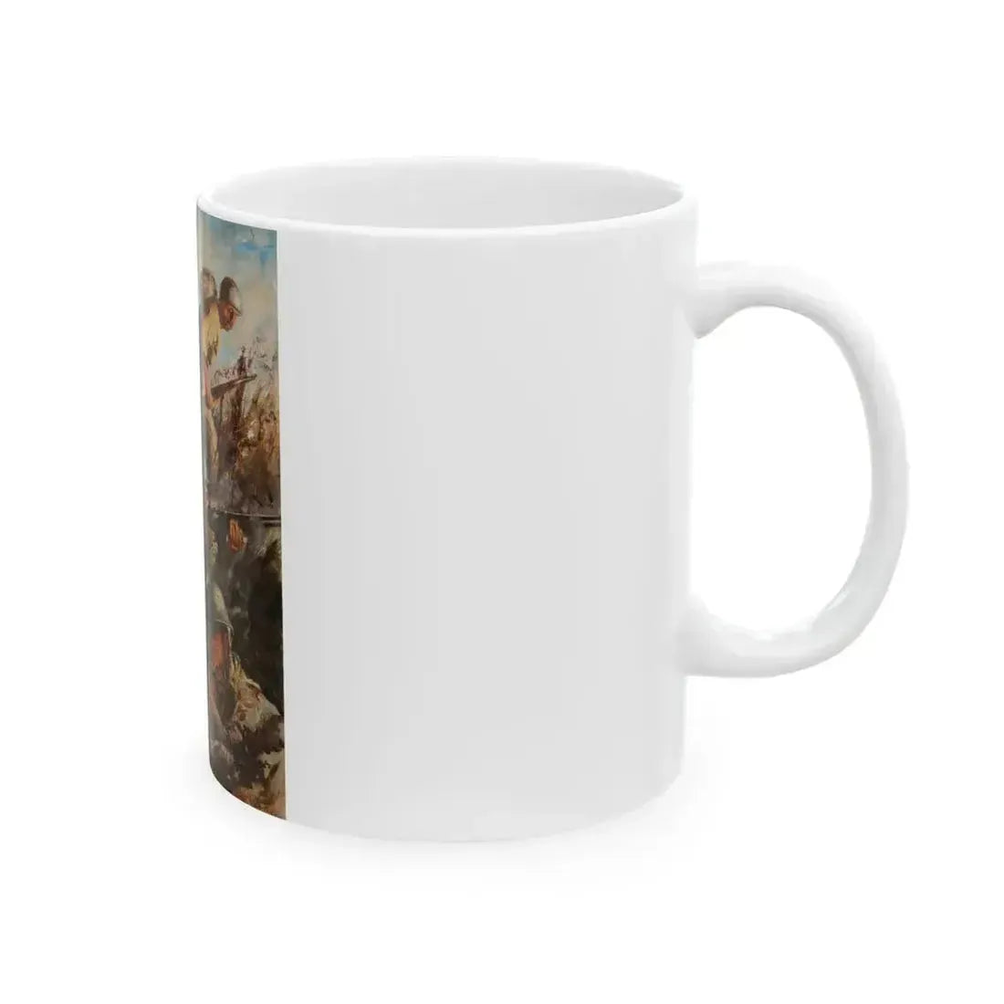 Fire Fight, story illustration - White Coffee Mug - Go Mug Yourself