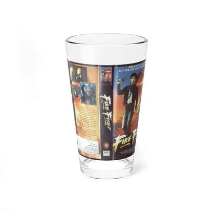 FIRE FIGHT (VHS COVER) Pint Glass 16oz 16oz - Go Mug Yourself