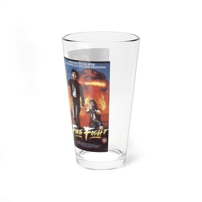 FIRE FIGHT (VHS COVER) Pint Glass 16oz-Go Mug Yourself