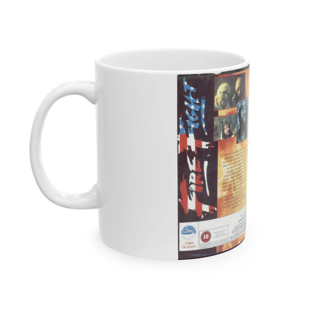 FIRE FIGHT (VHS COVER) - White Coffee Mug-Go Mug Yourself