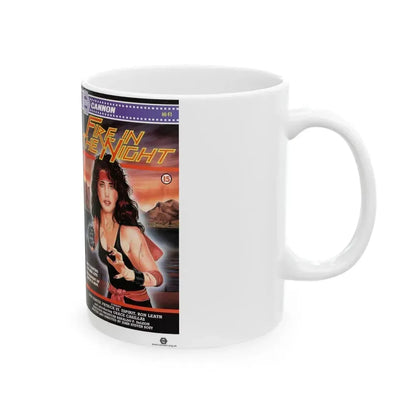 FIRE IN THE NIGHT (VHS COVER)_1 - White Coffee Mug - Go Mug Yourself