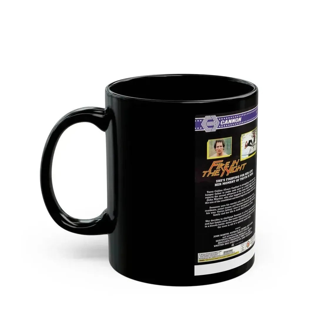 FIRE IN THE NIGHT (VHS COVER) - Black Coffee Mug - Go Mug Yourself