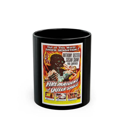 FIRE MAIDENS OF OUTER SPACE 1956 Movie Poster - Black Coffee Mug 11oz - Go Mug Yourself