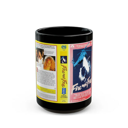 FIRE WITH FIRE (VHS COVER) - Black Coffee Mug-15oz-Go Mug Yourself