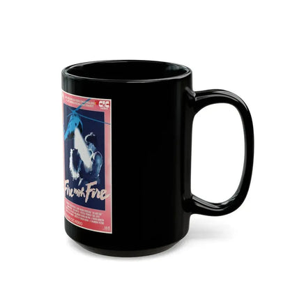 FIRE WITH FIRE (VHS COVER) - Black Coffee Mug - Go Mug Yourself