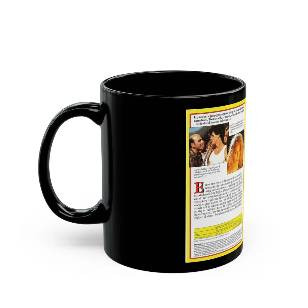 FIRE WITH FIRE (VHS COVER) - Black Coffee Mug-Go Mug Yourself