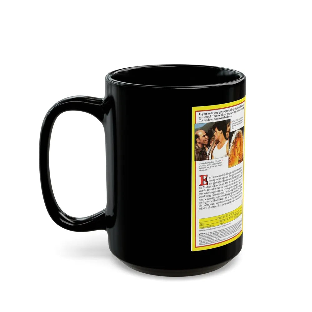 FIRE WITH FIRE (VHS COVER) - Black Coffee Mug-Go Mug Yourself