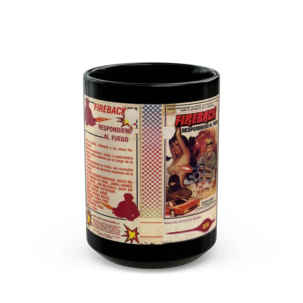 FIREBACK RESPONDIENDO AL FUEGO (VHS COVER) - Black Coffee Mug-15oz-Go Mug Yourself