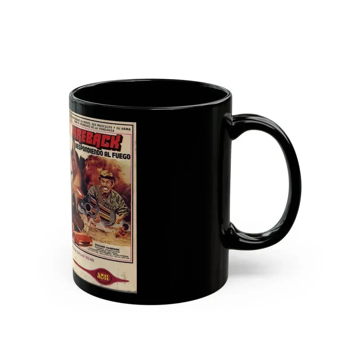 FIREBACK RESPONDIENDO AL FUEGO (VHS COVER) - Black Coffee Mug - Go Mug Yourself