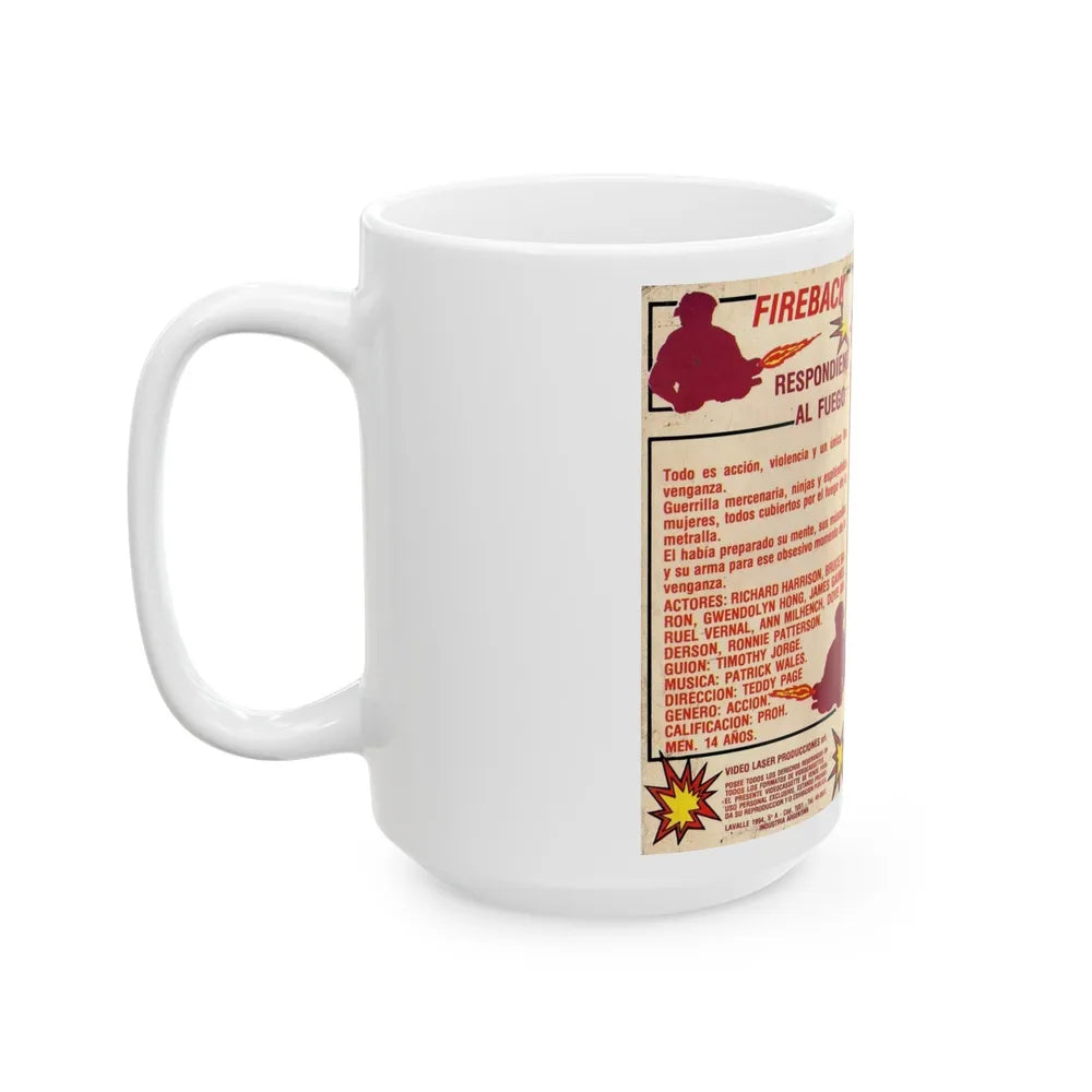 FIREBACK RESPONDIENDO AL FUEGO (VHS COVER) - White Coffee Mug-Go Mug Yourself