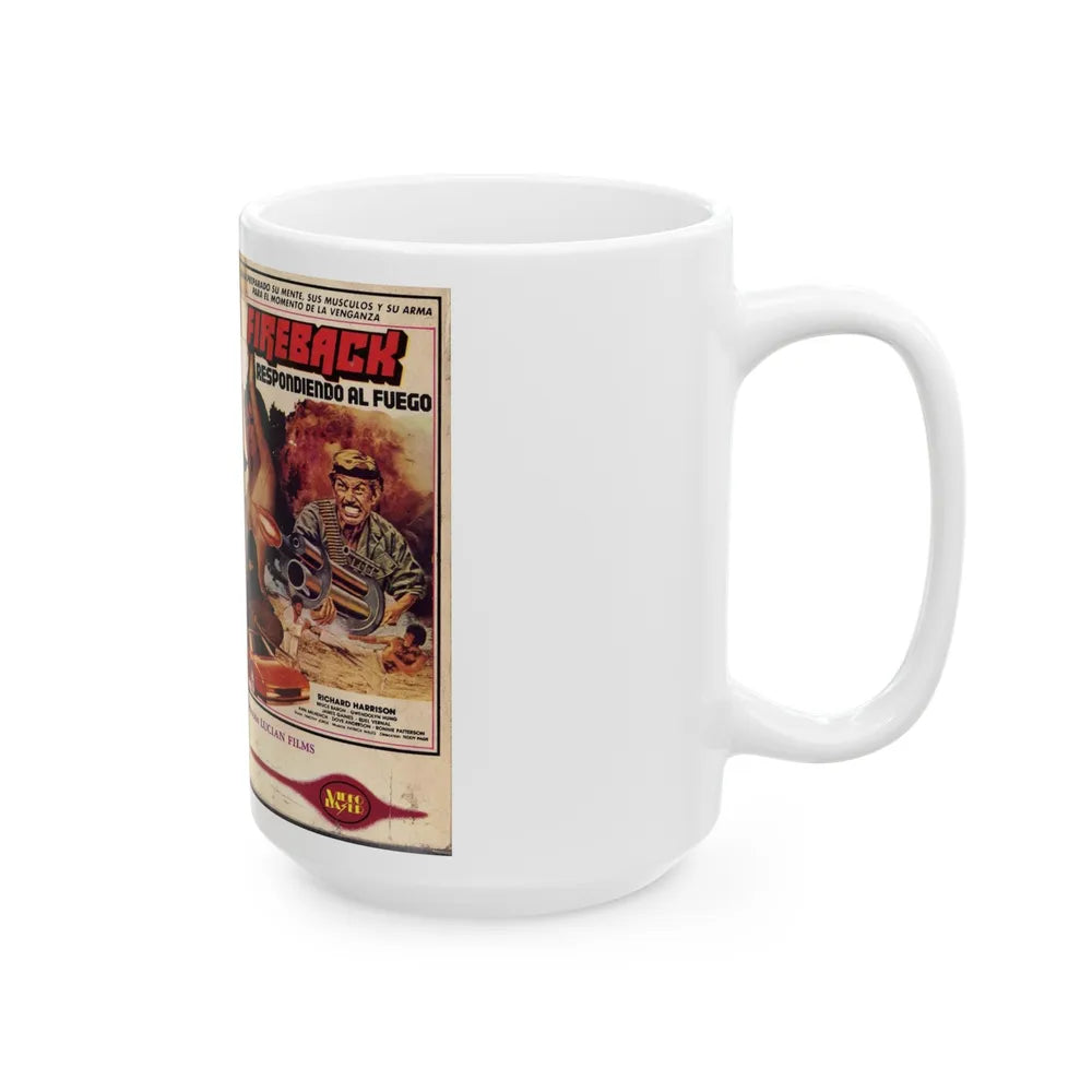 FIREBACK RESPONDIENDO AL FUEGO (VHS COVER) - White Coffee Mug-Go Mug Yourself