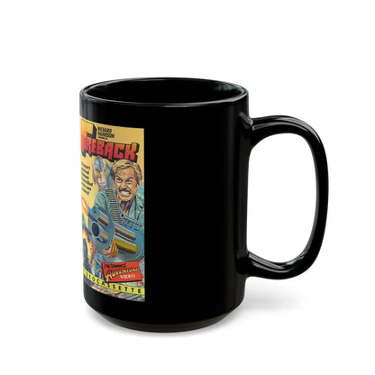 FIREBACK RICHARD HARRISON (VHS COVER) - Black Coffee Mug-Go Mug Yourself