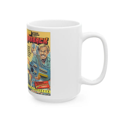 FIREBACK RICHARD HARRISON (VHS COVER) - White Coffee Mug-Go Mug Yourself