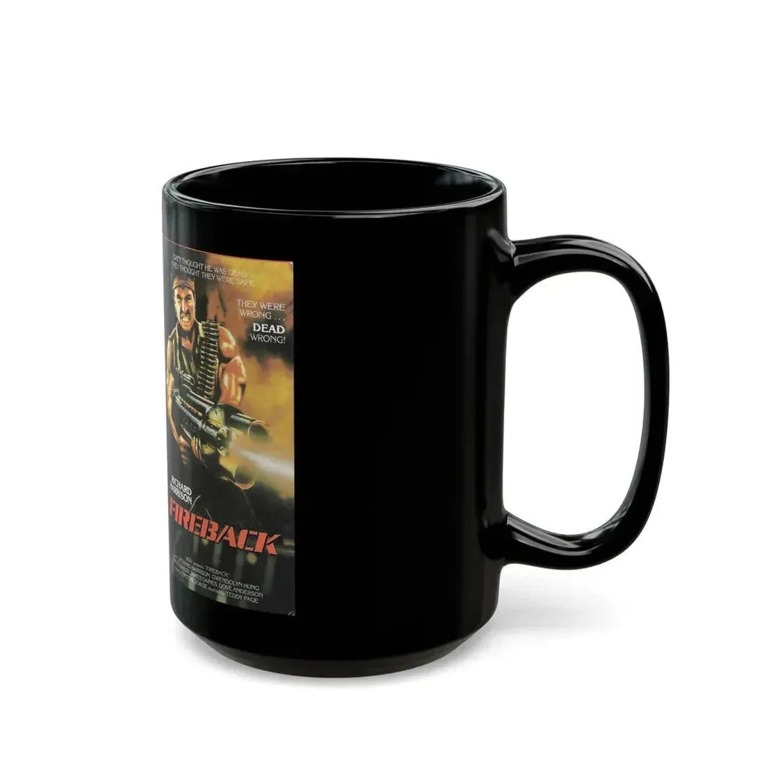 FIREBACK (VHS COVER) - Black Coffee Mug - Go Mug Yourself