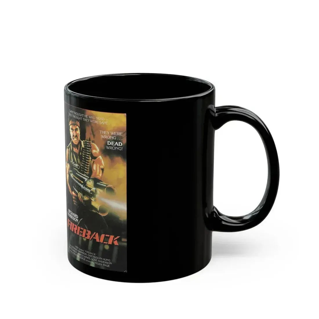 FIREBACK (VHS COVER) - Black Coffee Mug - Go Mug Yourself