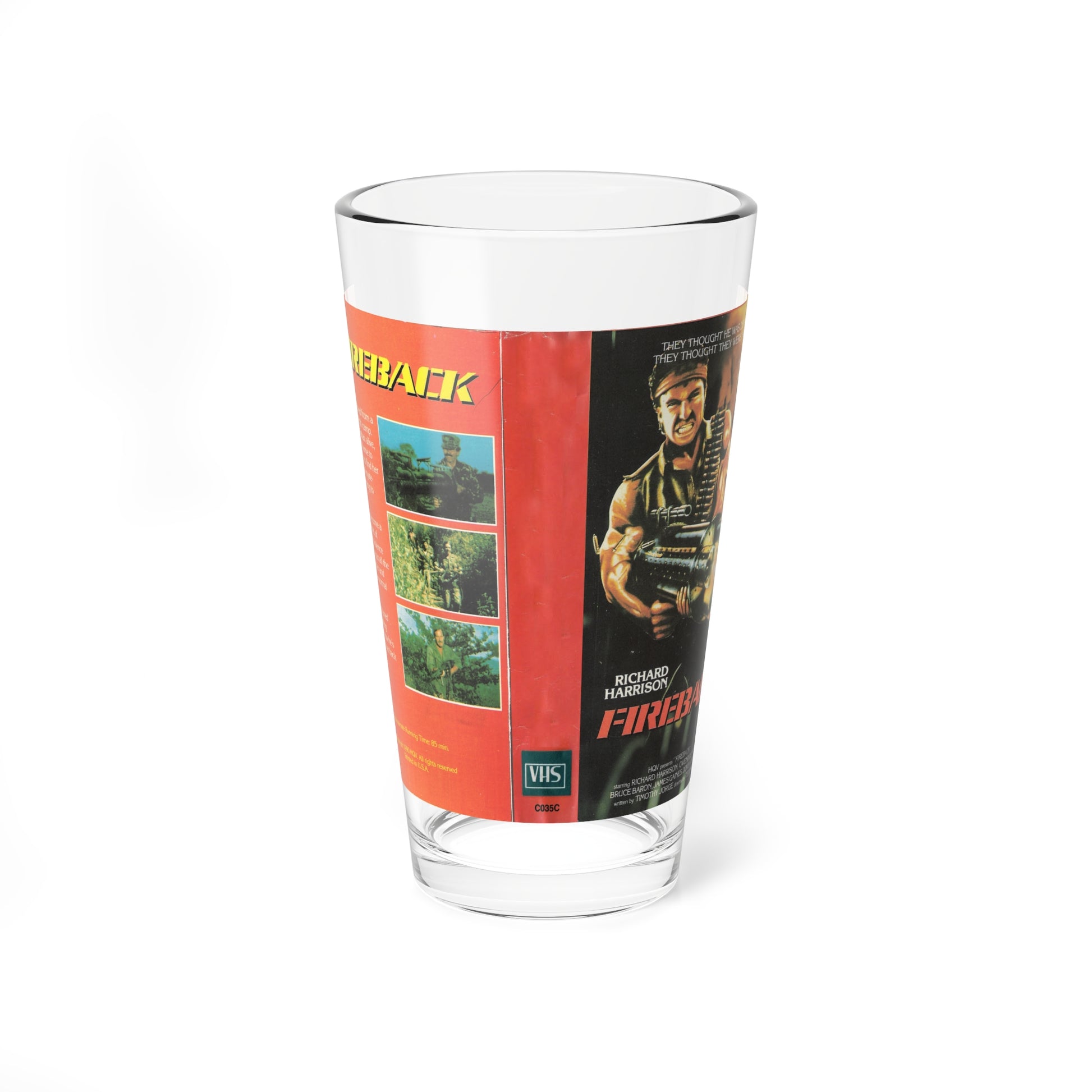 FIREBACK (VHS COVER) Pint Glass 16oz-16oz-Go Mug Yourself